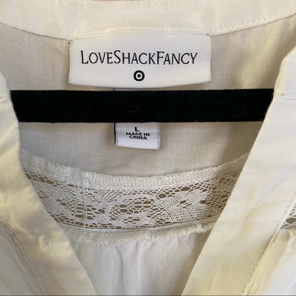Loveshackfancy x Target white Penelope embroidered tier ruffle dress, large - Picture 8 of 9